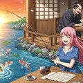 時代劇の悪代官と商人が悪だくみをしている料亭で釣り 6枚目