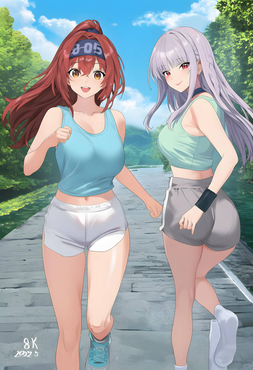 ノノカ＆ミレナの朝ジョグ🌅🏃‍♀️