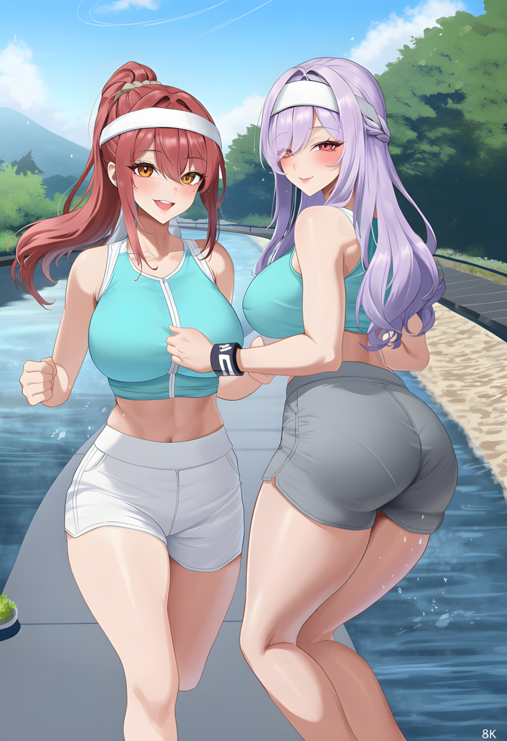 ノノカ＆ミレナの朝ジョグ🌅🏃‍♀️