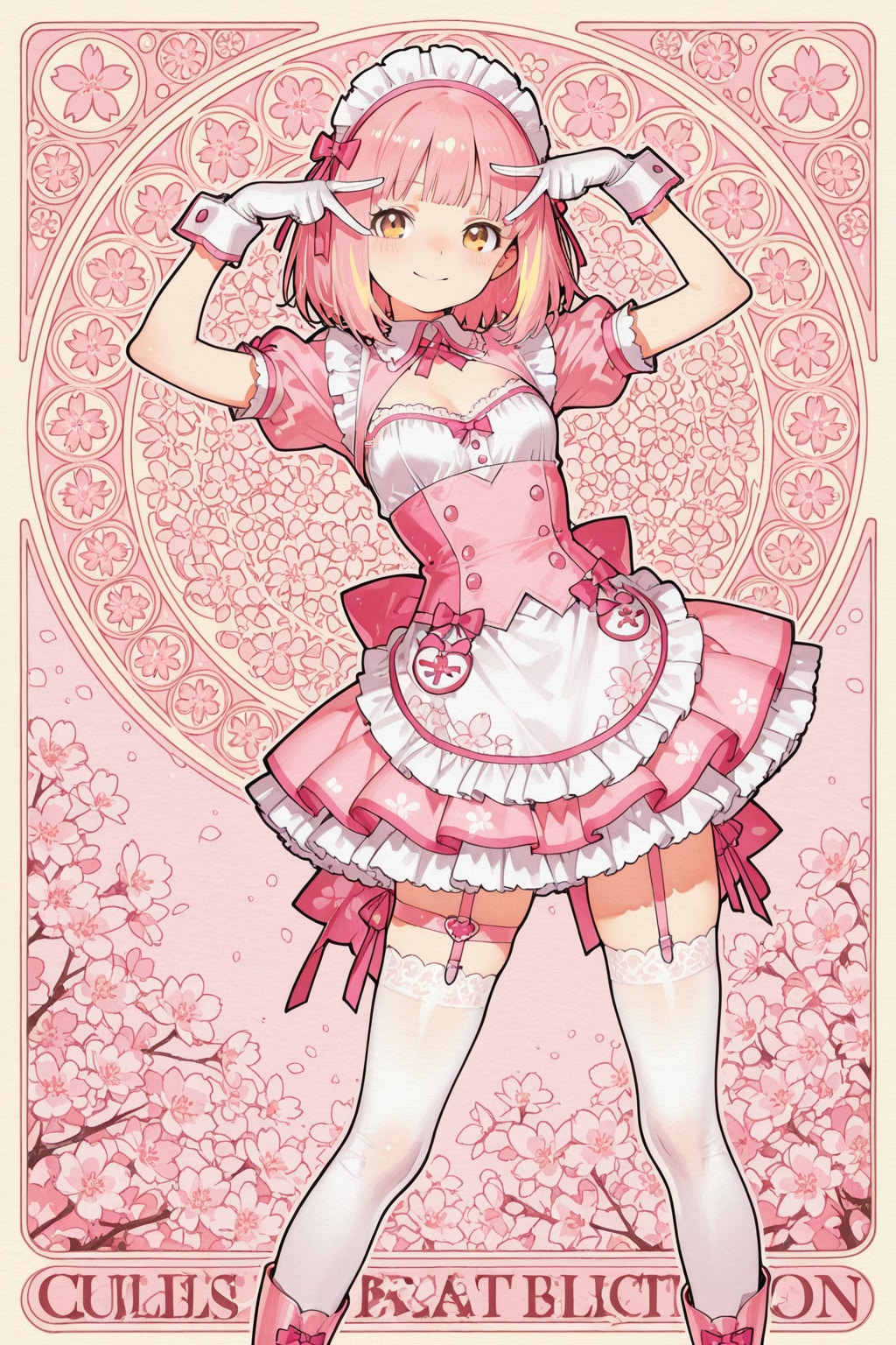 ピンクロリータの少女