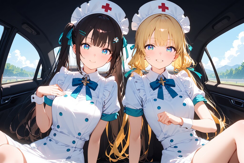 車内、春が咲いた。