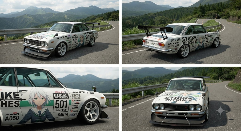 ストライクウィッチーズ痛車ベレットGT