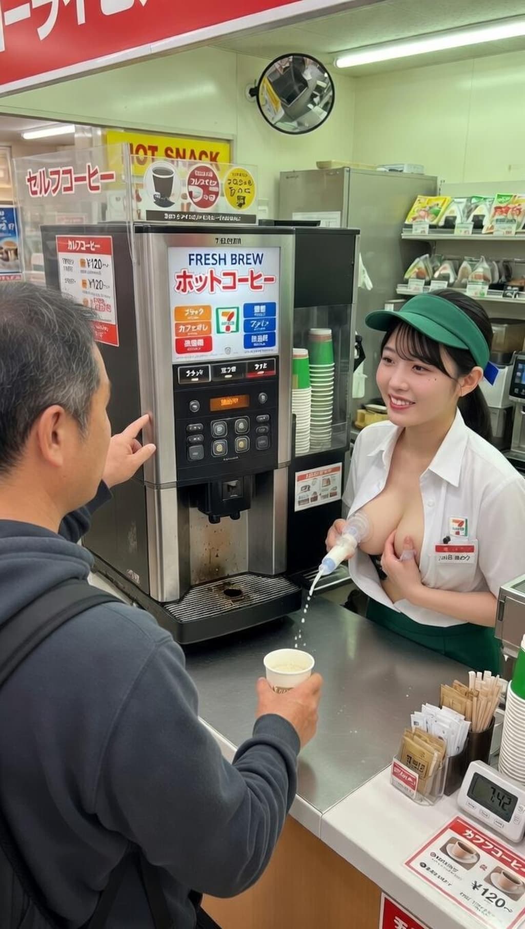 搾りたてミルクあります♡ #1