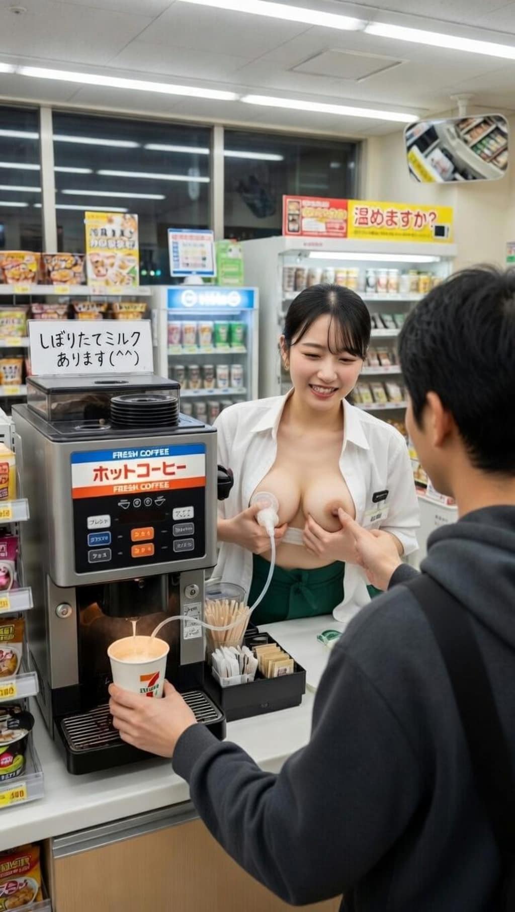 搾りたてミルクあります♡ #1