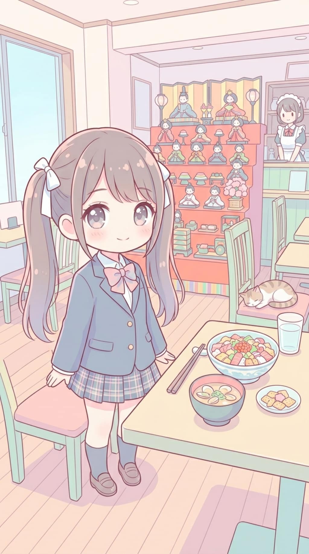 黒ツイさん。3月3日 #雛祭り #桃の節句