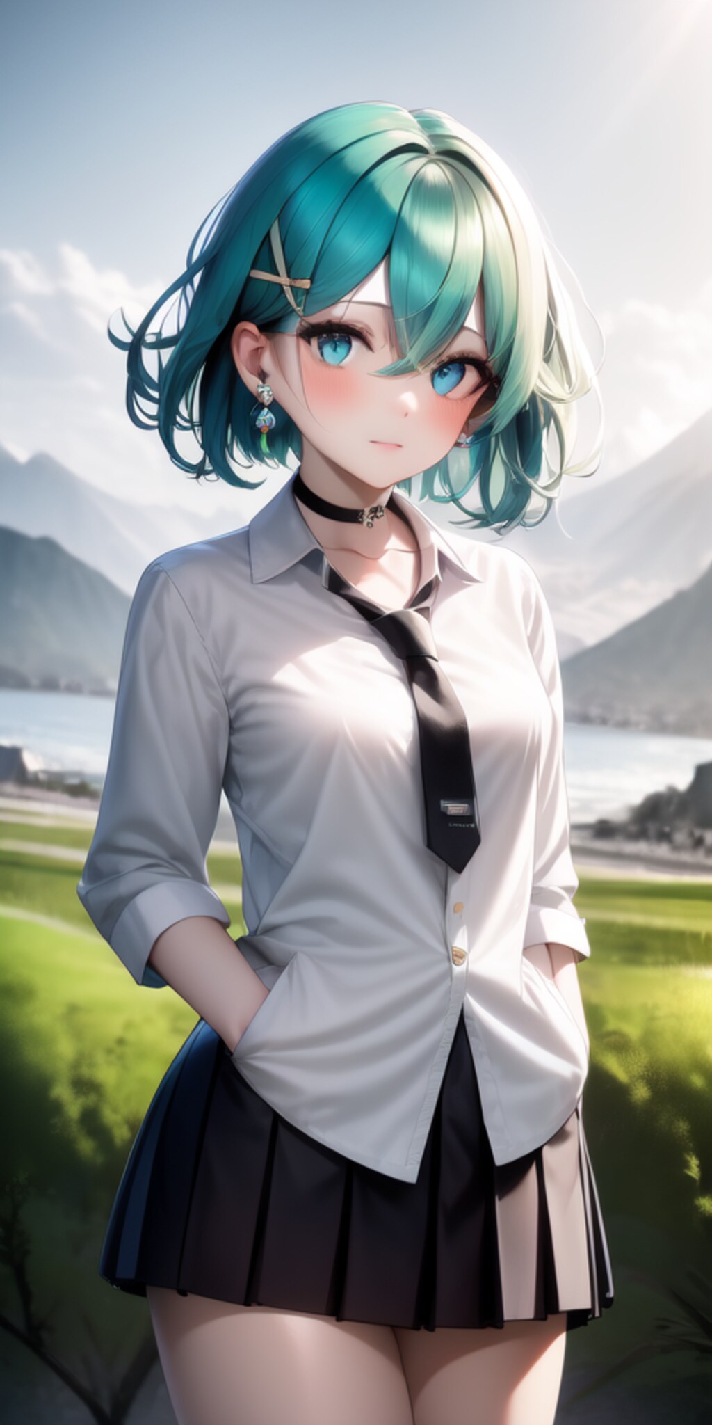 夏服, aqua , 複数のポーズ