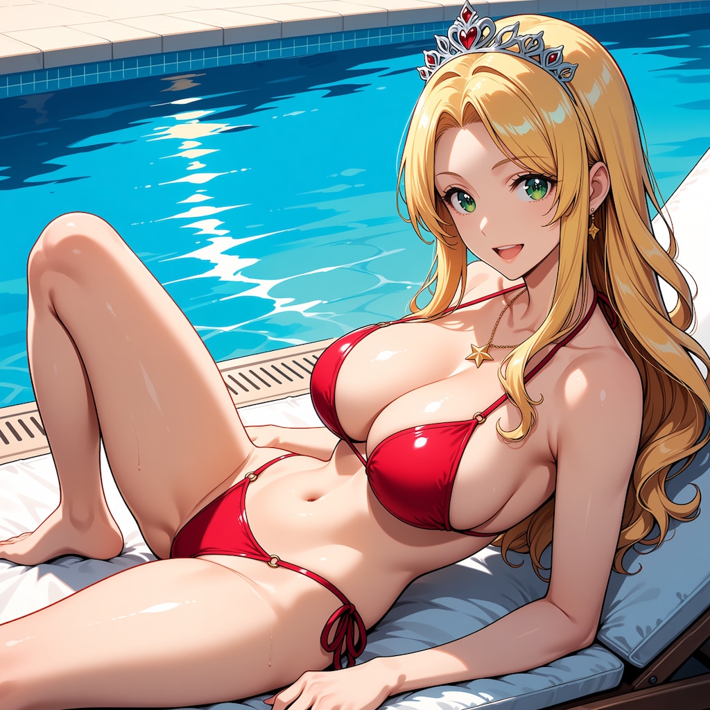赤ハイレグビキニ(フローラ王女バージョン)