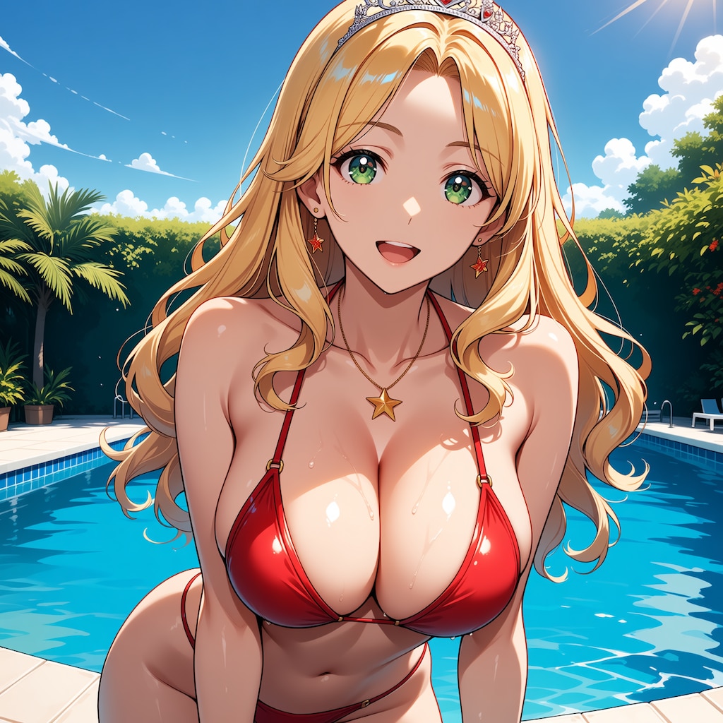 赤ハイレグビキニ(フローラ王女バージョン)
