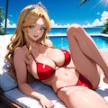 赤ハイレグビキニ(フローラ王女バージョン) 11枚目