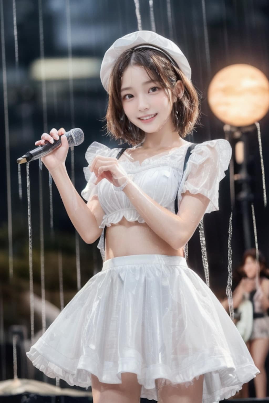 大雨野外ライブ