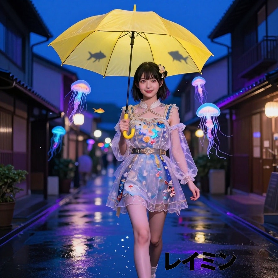 魔法のような傘と金沢の雨