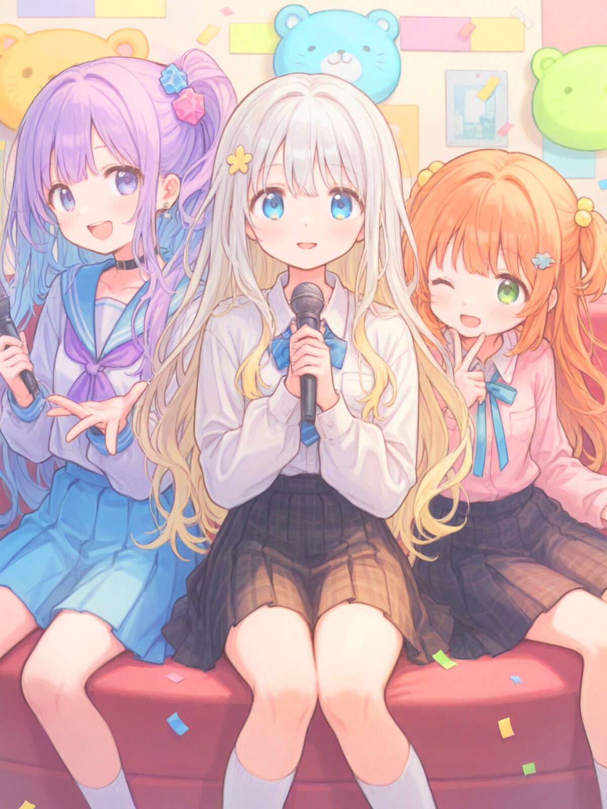 仲良し女子のカラオケ