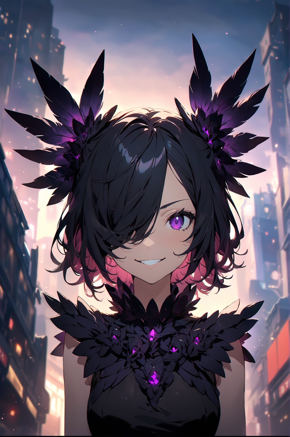 オオクロムクドリモドキ（グラックル）の擬人化