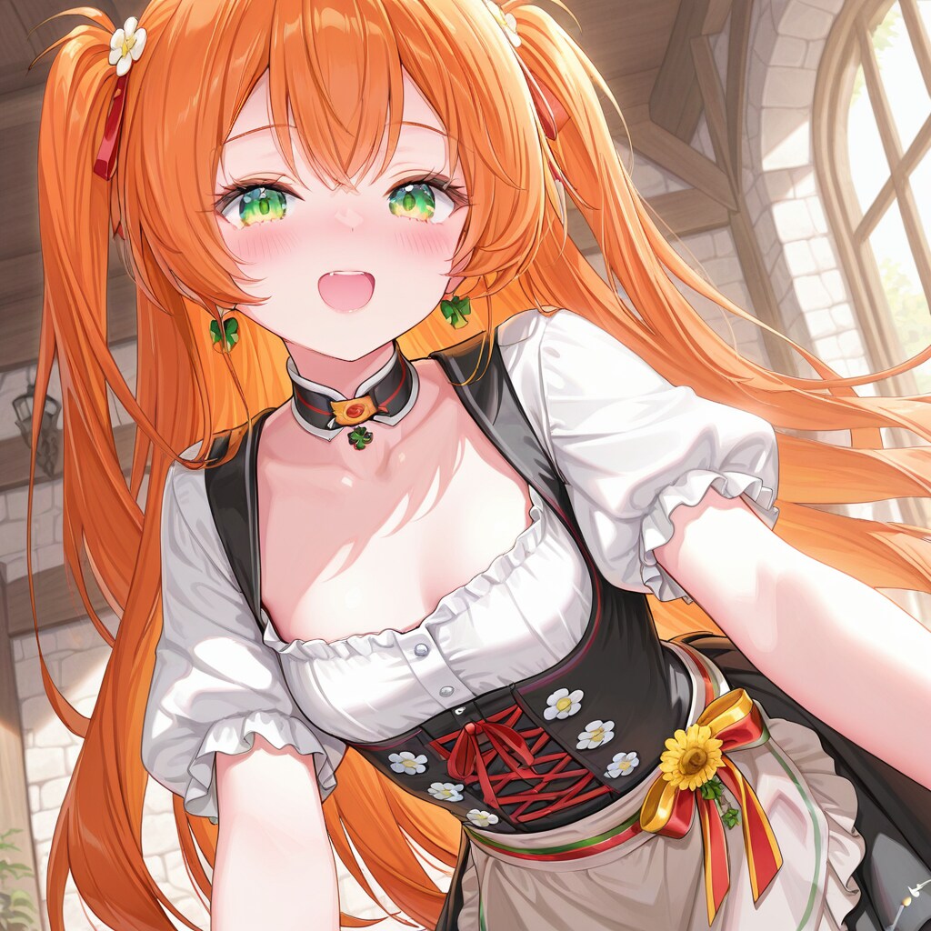 ディアンドルの女の子