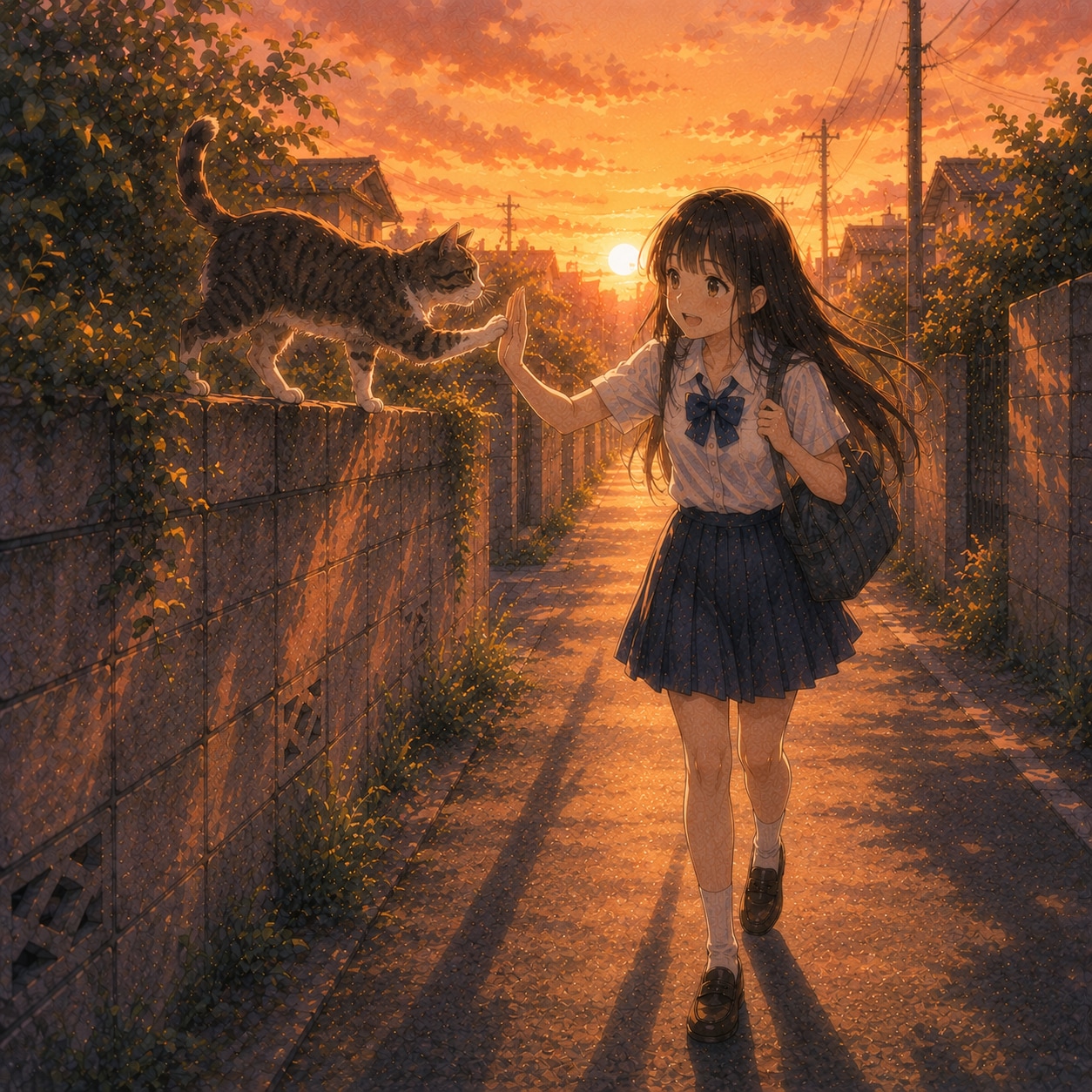 ねこと少女