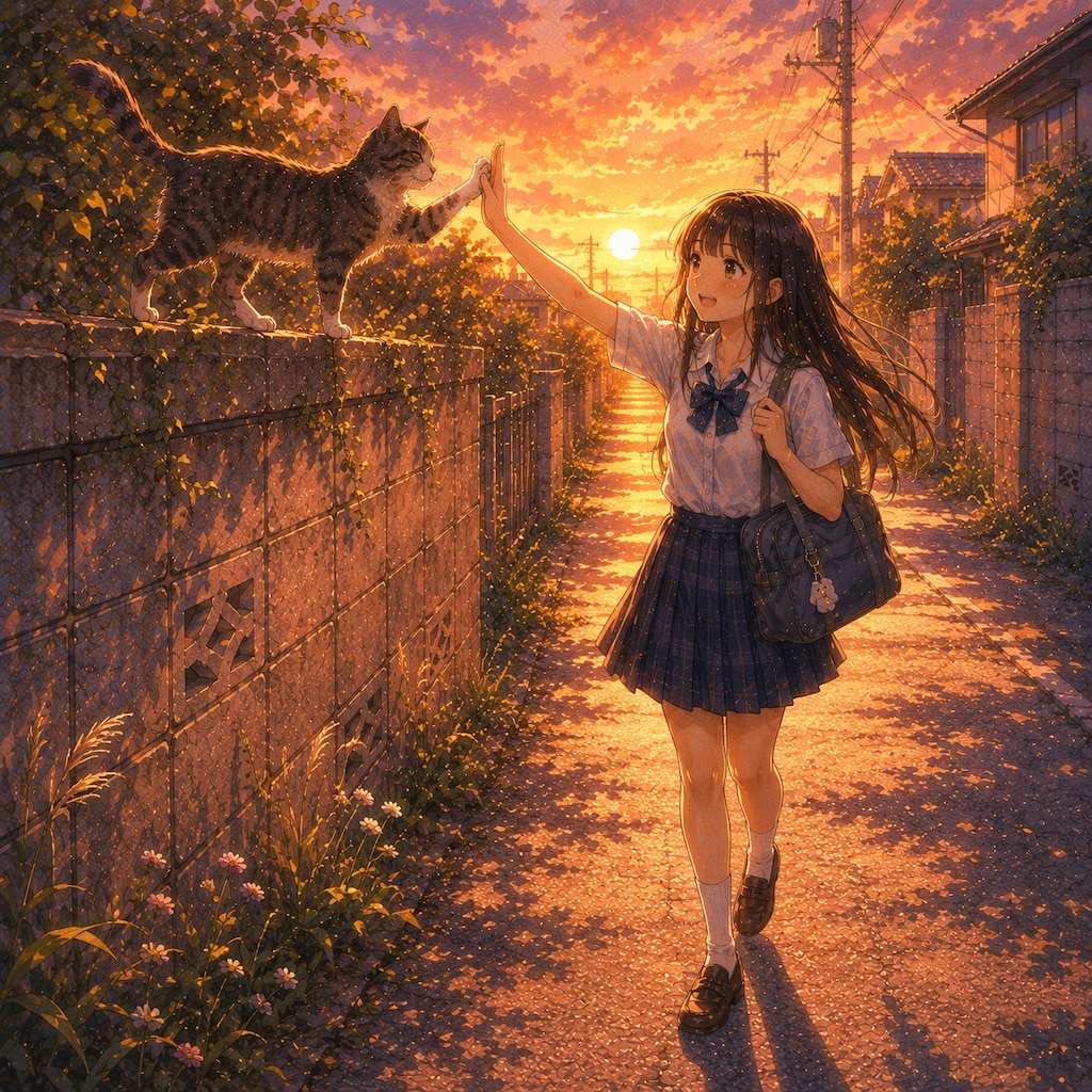 ねこと少女