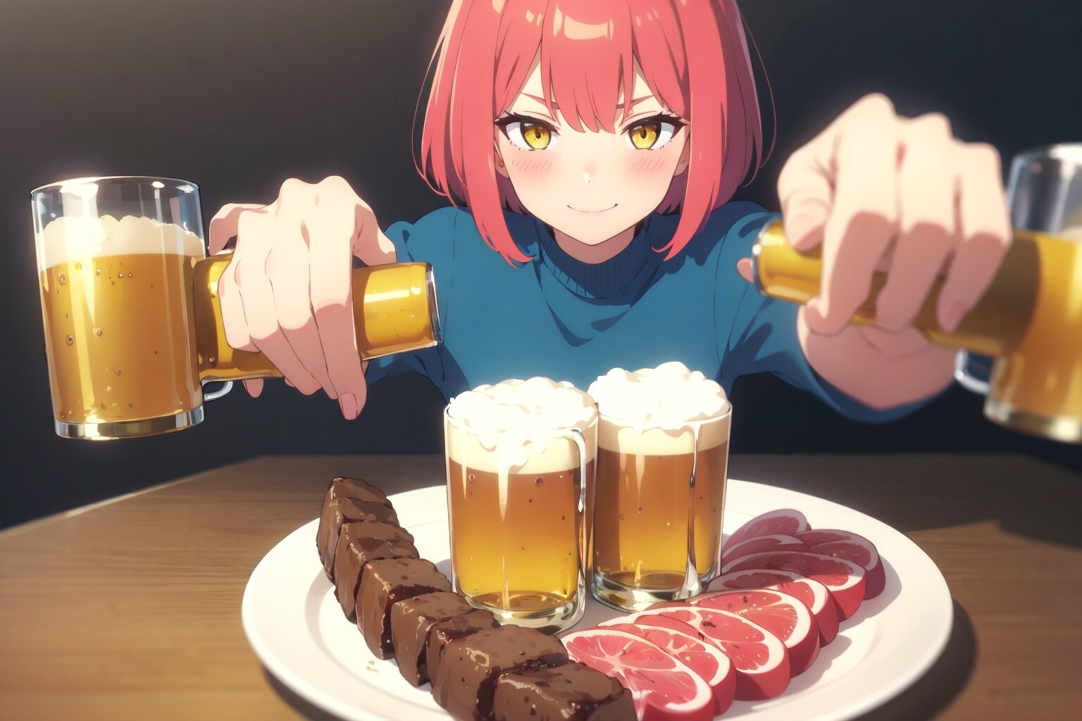 赤髪普段着(ビールのパイロットスキル)_20231229