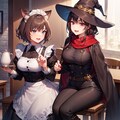 喫茶店で働く猫娘と魔女 2枚目