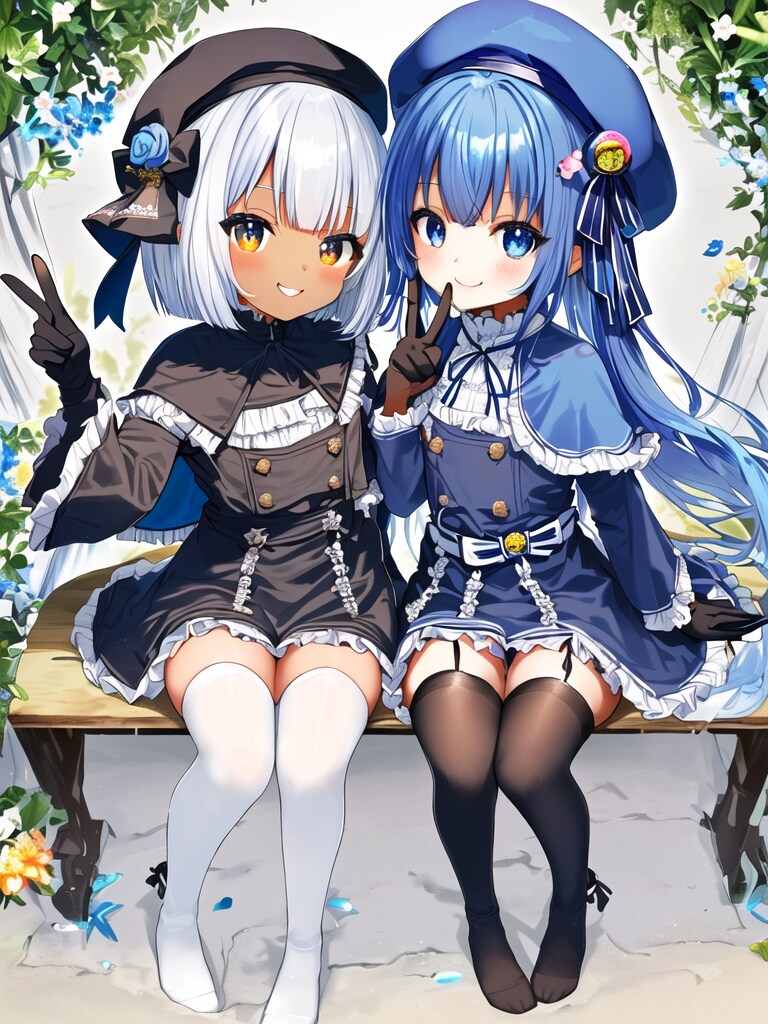 フォロワーさんとのペアイラスト1
