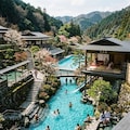 流水プールのある茶道空間 8枚目