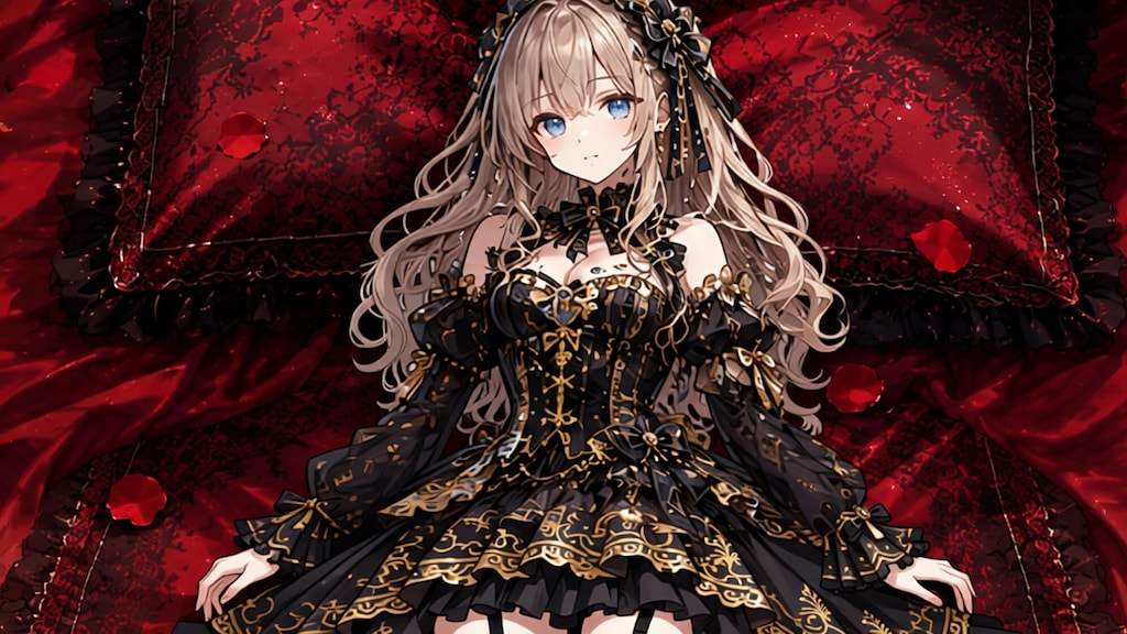 金髪少女とドレス　その3