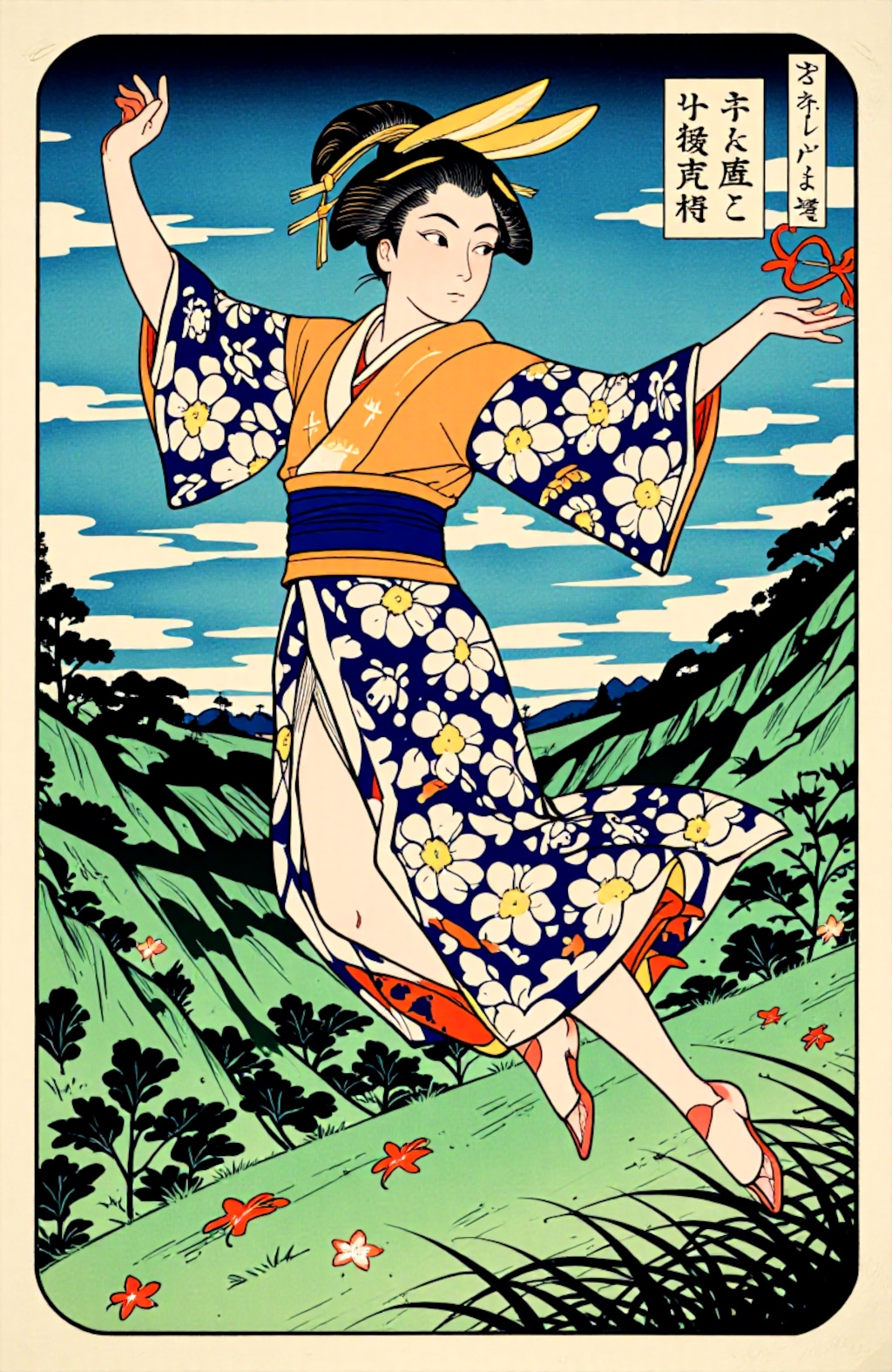 5.「う」→「浮世絵」鴨黎瑠