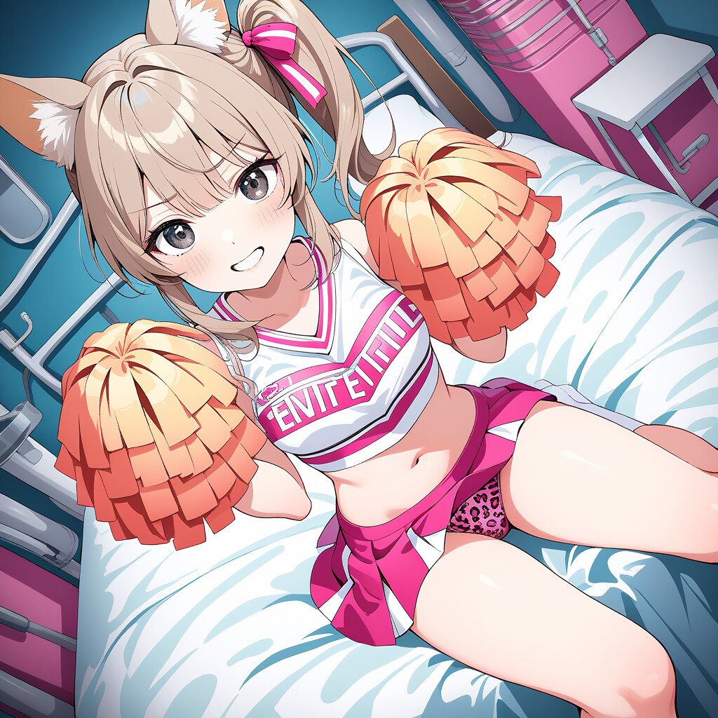 保健室とチアガール狐娘・三女