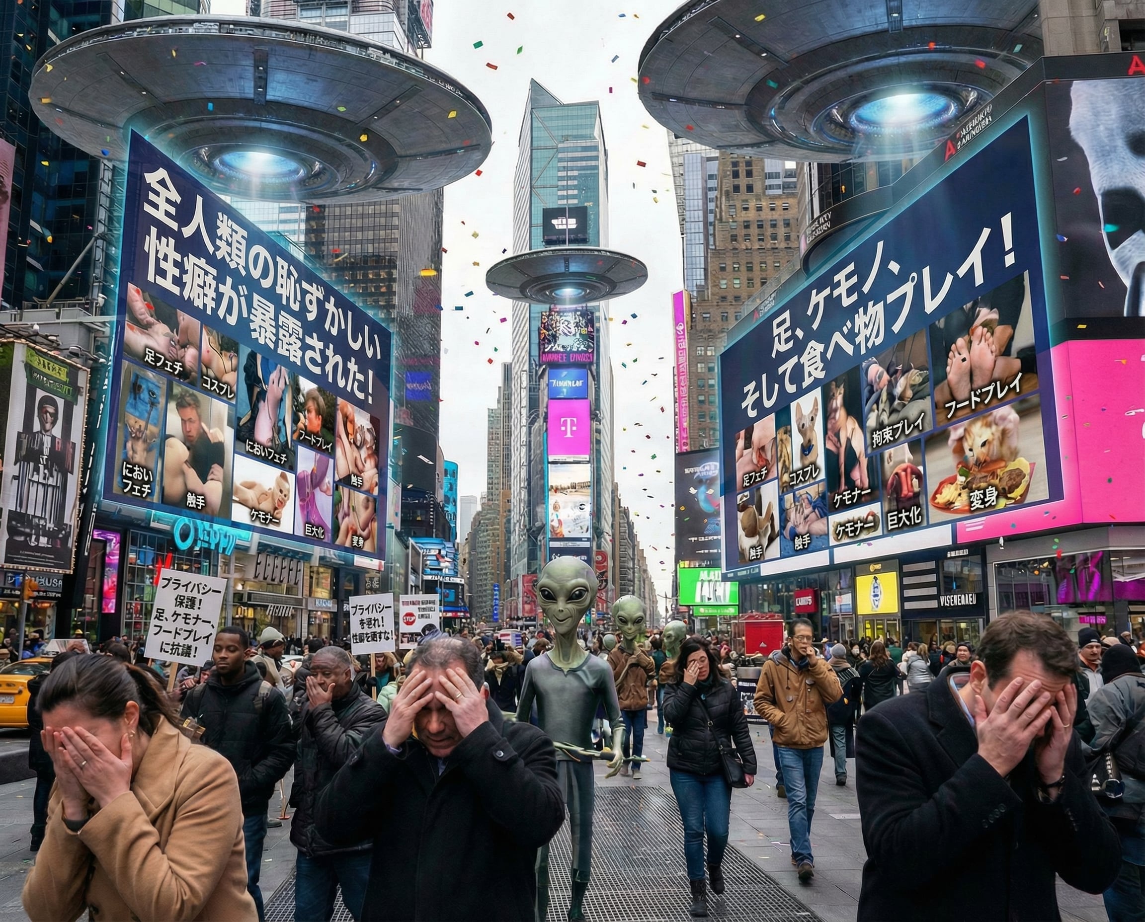 人類のフェチを暴露する異星人 | の人気AIイラスト・グラビア