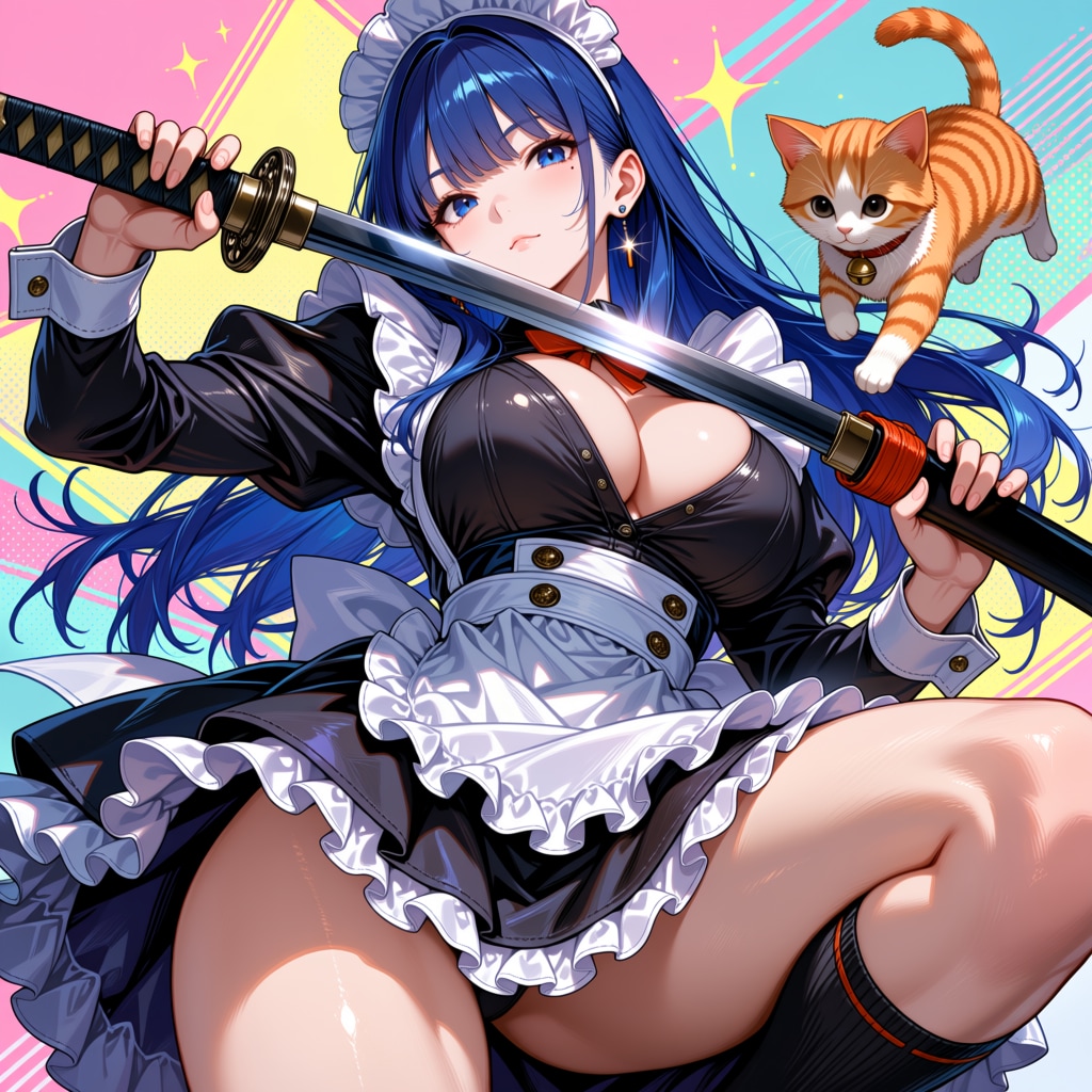 ご奉仕だけとは限りません！剣客メイドあい、参上♪