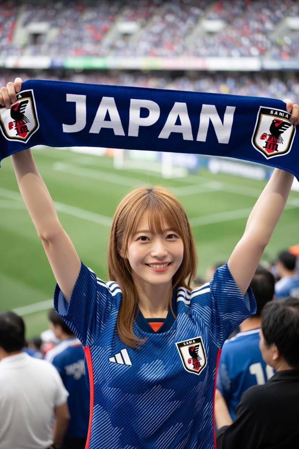 サッカー日本代表を応援しています　フォト版