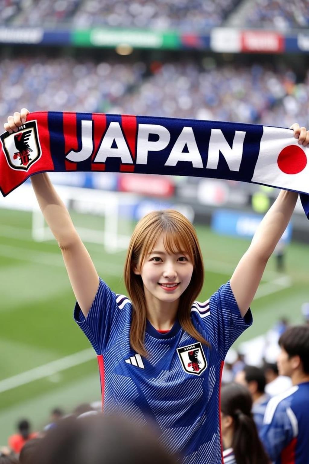 サッカー日本代表を応援しています　フォト版