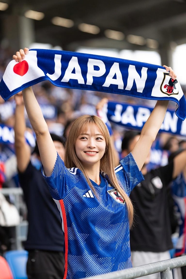 サッカー日本代表を応援しています　フォト版