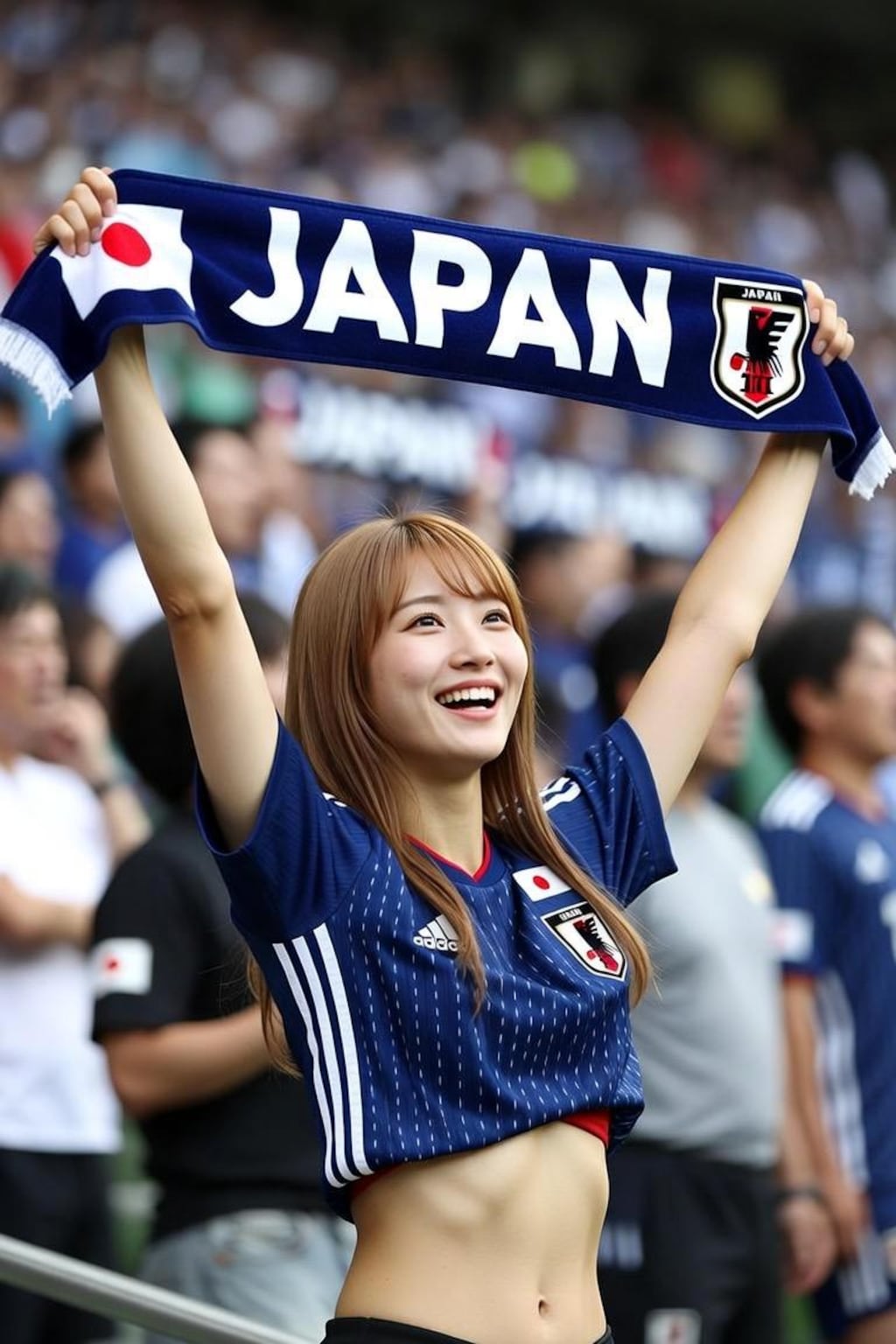 サッカー日本代表を応援しています　フォト版