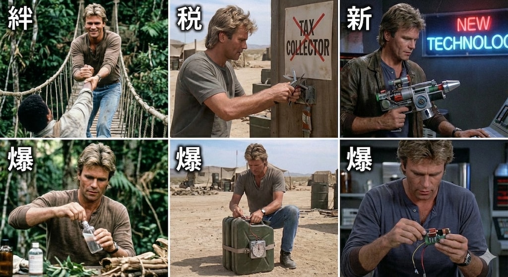 絆・税・新(冒険野郎マクガイバー)