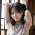 頬を赤くしている女性 2 5枚目