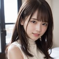 頬を赤くしている女性 2 2枚目