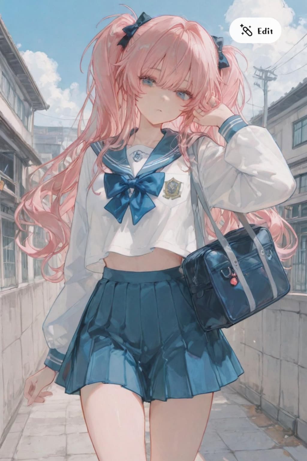 色んな制服を着てみる美琴ちゃん