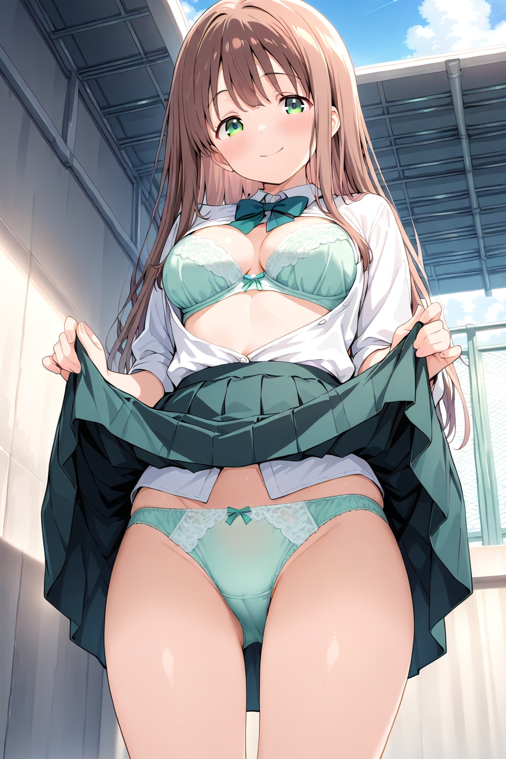 たくし上げとパンツ