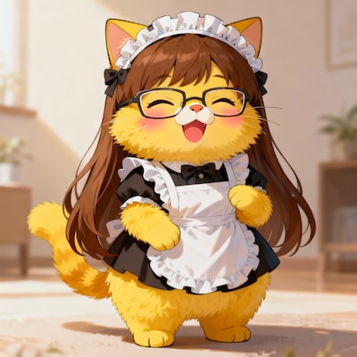 ふくよかにゃんこメイド