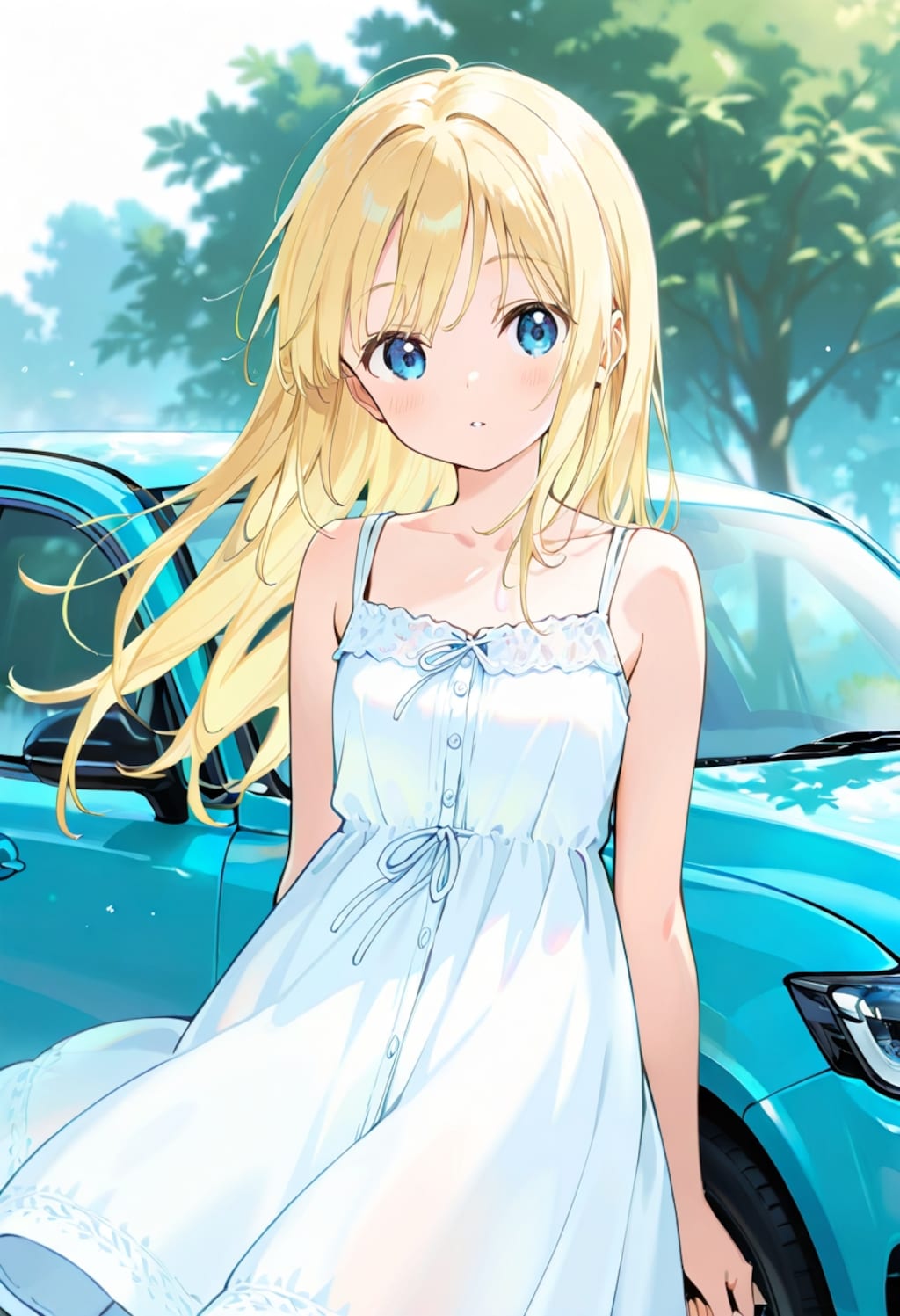 スウェーデンのクルマと娘