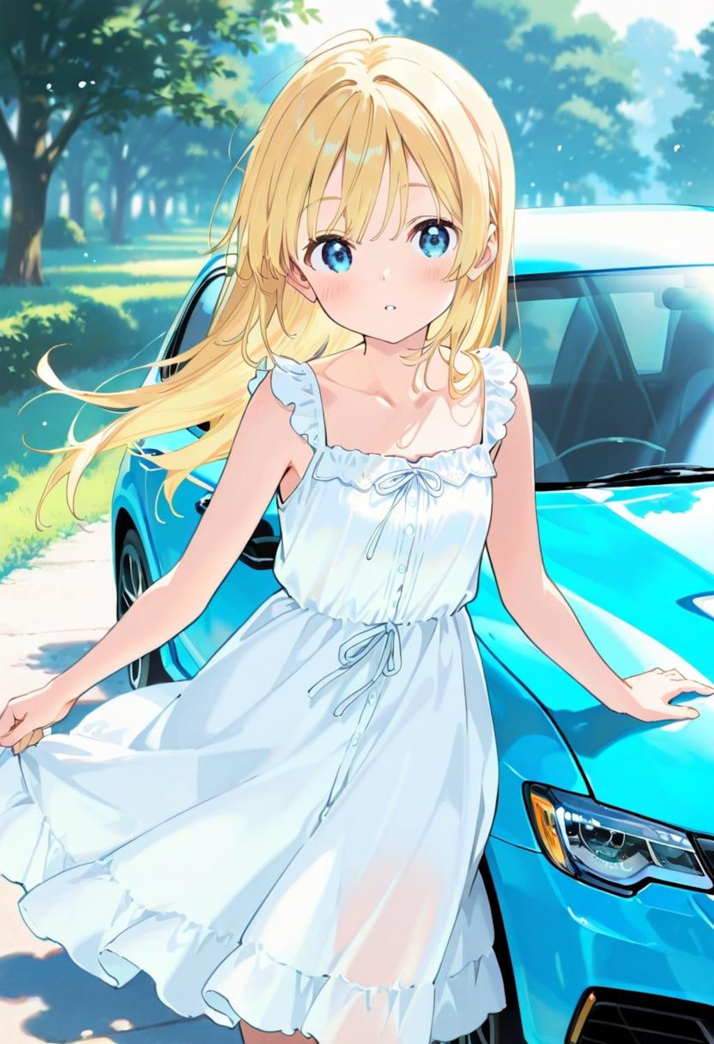 スウェーデンのクルマと娘
