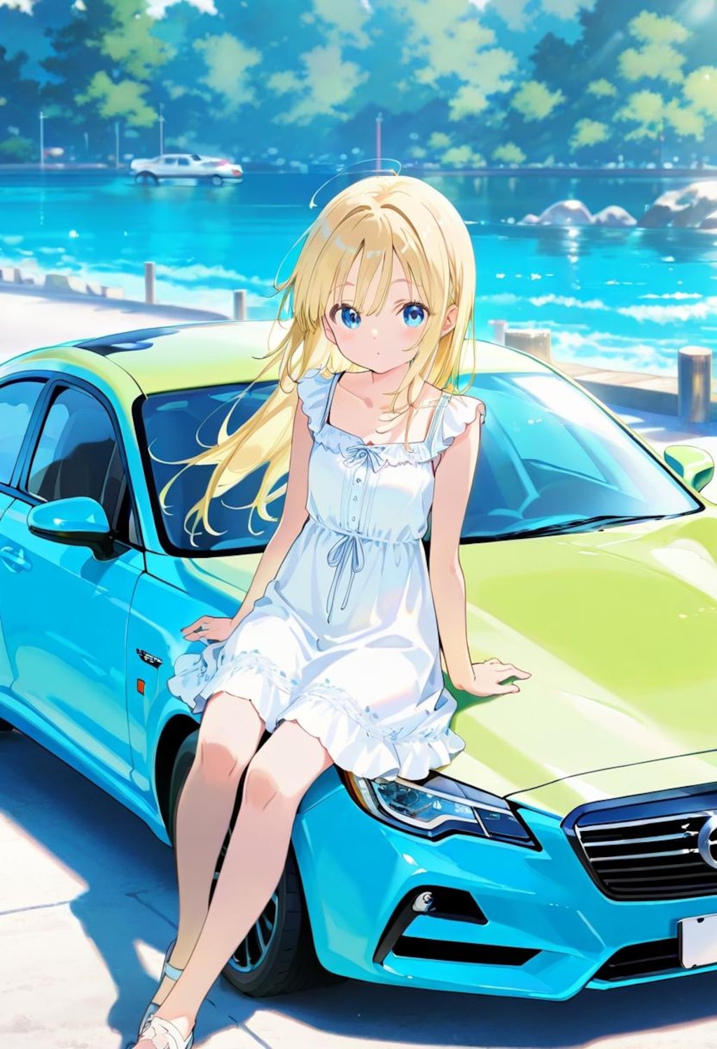 スウェーデンのクルマと娘