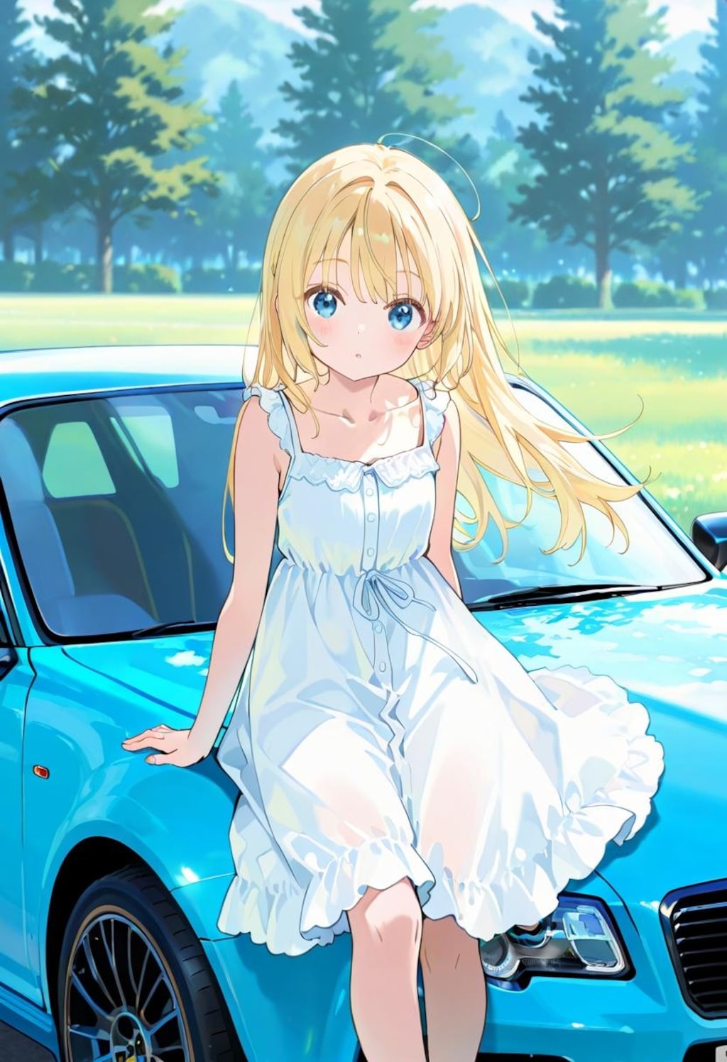 スウェーデンのクルマと娘
