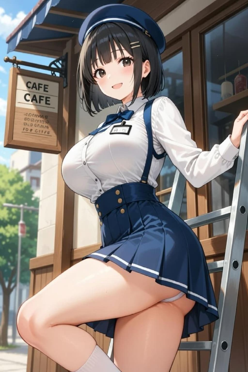 看板娘のカフェJDは乳がすっごい