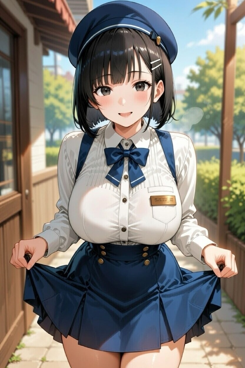 看板娘のカフェJDは乳がすっごい | の人気AIイラスト・グラビア