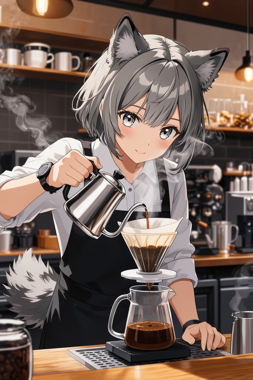 丁寧にドリップ