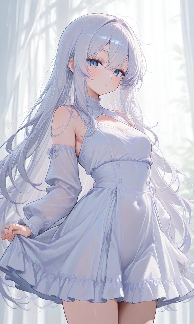 白の少女 | の人気AIイラスト・グラビア