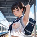 透け透けセーラーブルマなムチムチお姉さんたち 3枚目