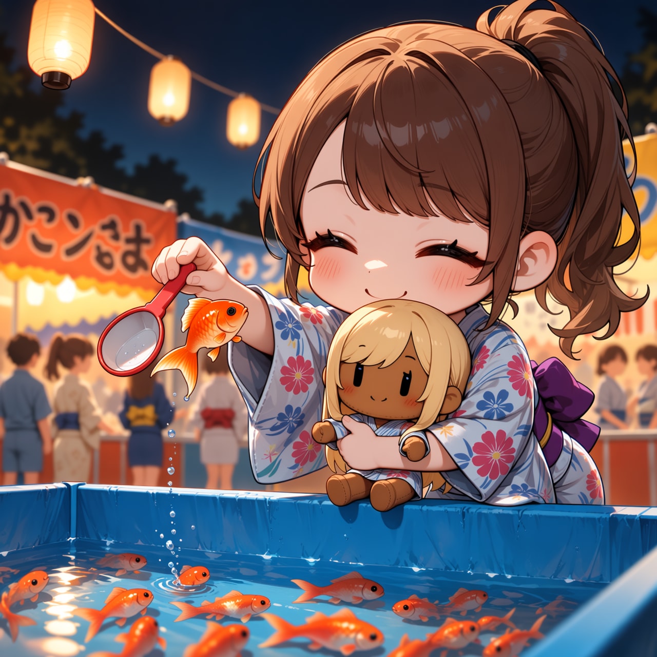 １人で夏祭り