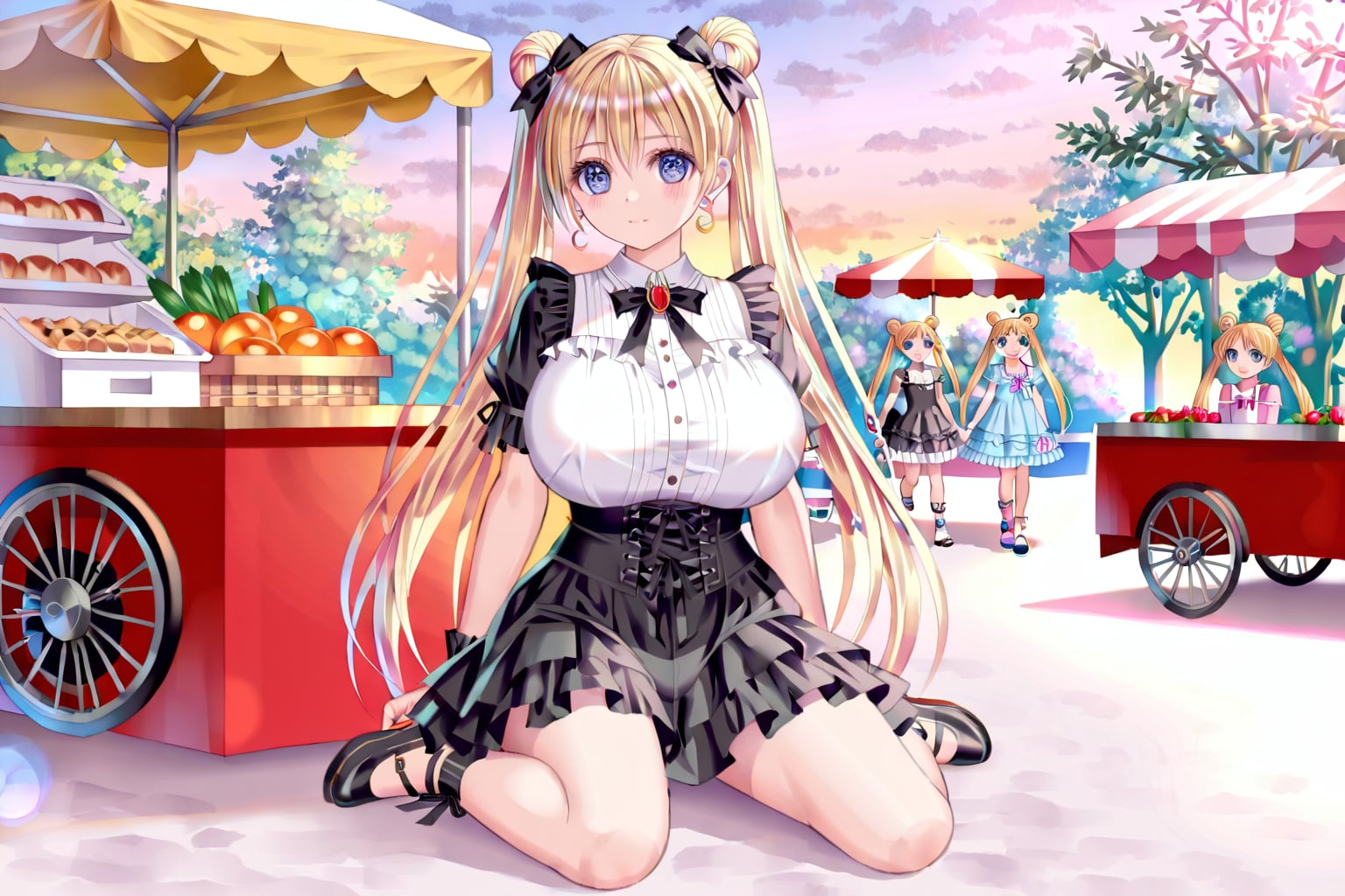 夏祭り♪　ゴスロリ女の子♪